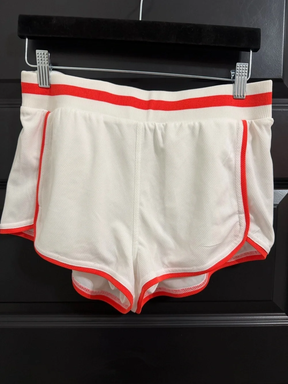 NWOT Free People, Prep In Your Step Shorts, Medium in White Combo